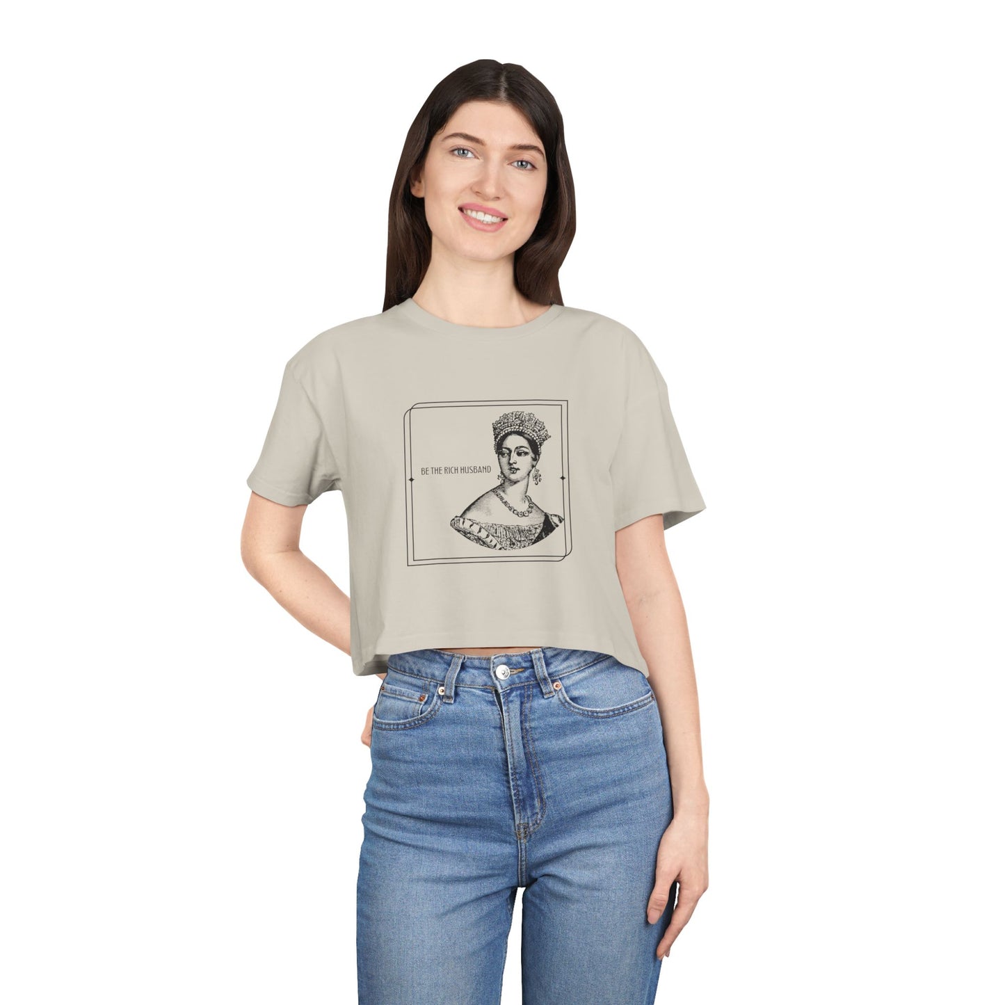 Be The Rich Husband Crop Tee